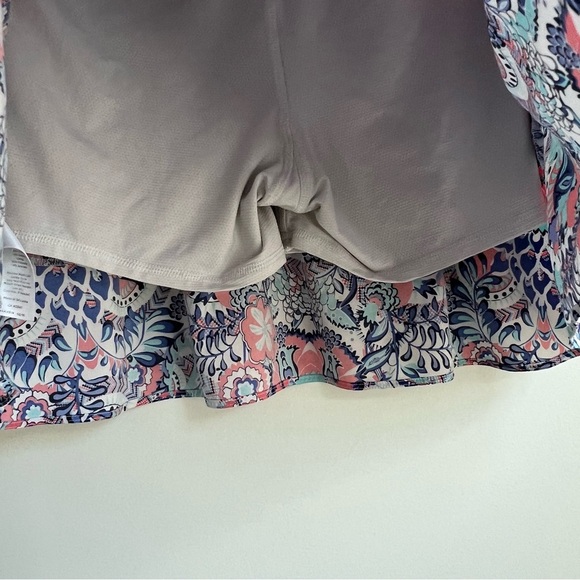 T by Talbots Summer Sporty Athletic Breathable Elastic Waist Skort Paisley M - Picture 10 of 12